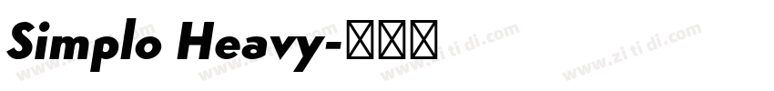 Simplo Heavy字体转换